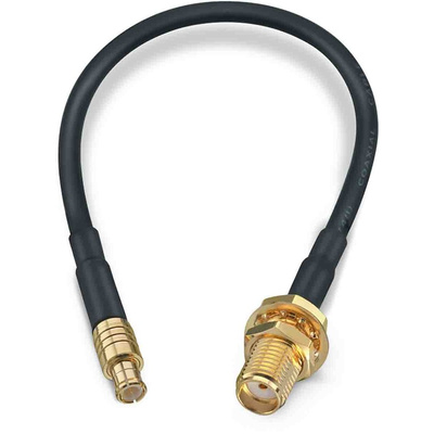 Wurth Elektronik Female SMA to Male MCX Coaxial Cable, 152.4mm, RG174 Coaxial, Terminated