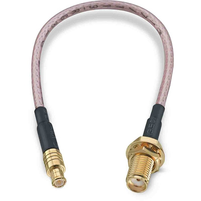 Wurth Elektronik Female SMA to Male MCX Coaxial Cable, 152.4mm, RG316 Coaxial, Terminated