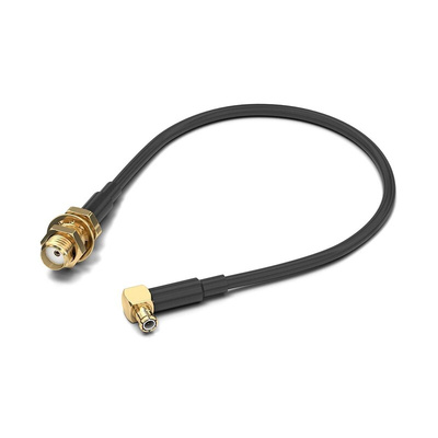 Wurth Elektronik WR-CXASY Series Female SMA to Male MCX Coaxial Cable, 152.4mm, RG174/U Coaxial, Terminated