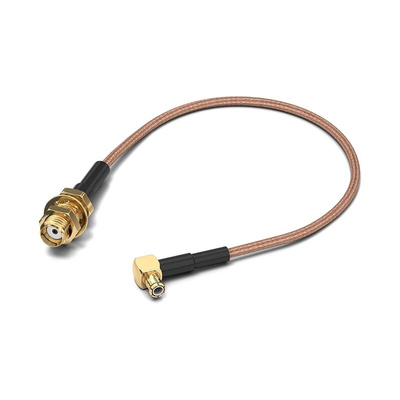 Wurth Elektronik WR-CXASY Series Female SMA to Male MCX Coaxial Cable, 152.4mm, RG178/U Coaxial, Terminated