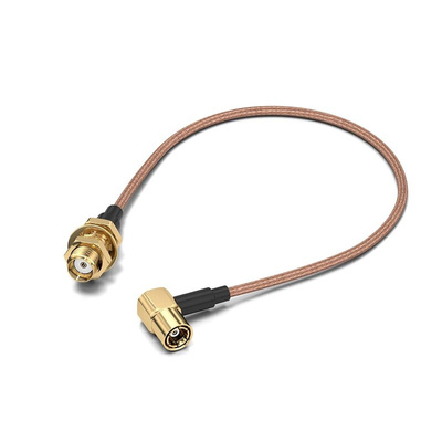 Wurth Elektronik WR-CXASY Series Female SMA to Male SMB Coaxial Cable, 152.4mm, RG178/U Coaxial, Terminated
