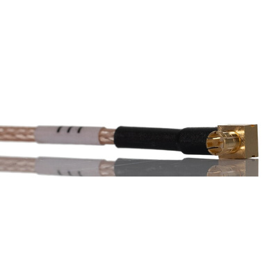 Samtec RF179 Series Male MCX to BNC Coaxial Cable, 150mm, RF Coaxial, Terminated