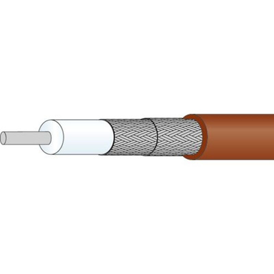 Huber+Suhner Coaxial Cable, 100m, RG142 Coaxial, Unterminated
