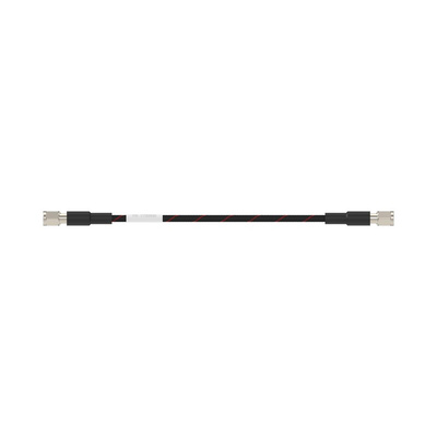 TE Connectivity Male 1.85mm to 1.85mm Coaxial Cable, 1m, Flexible Double Shield Coaxial, Terminated
