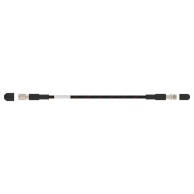 TE Connectivity Male 1.85mm to 1.85mm Coaxial Cable, 1m, Flexible Double Shield Coaxial, Terminated