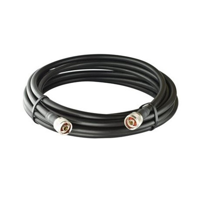 MOXA Male N Type to N Type Coaxial Cable, LMR-400 LITE Coaxial, Terminated