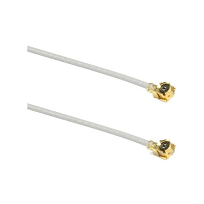 TE Connectivity Male U.FL to Male U.FL Coaxial Cable, 100mm, UFL Coaxial, Terminated