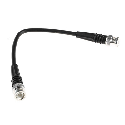 TE Connectivity Male BNC to Male BNC Coaxial Cable, 250mm, RG58 Coaxial, Terminated