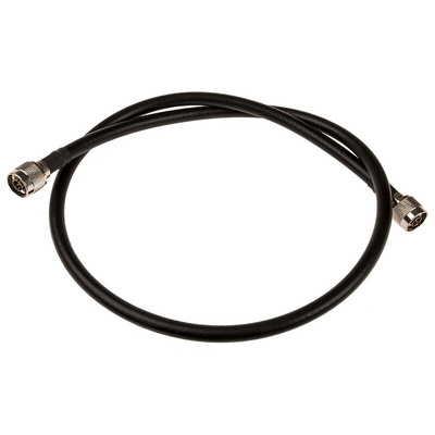 TE Connectivity Male N Type to Male N Type Coaxial Cable, 1m, RG213 Coaxial, Terminated
