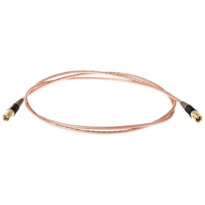 TE Connectivity Male SMB to Male SMB Coaxial Cable, 1m, RG316 Coaxial, Terminated