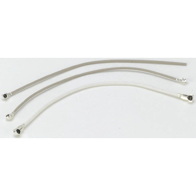 Hirose U.FL Series Male U.FL to Male U.FL Coaxial Cable, 100mm, Terminated