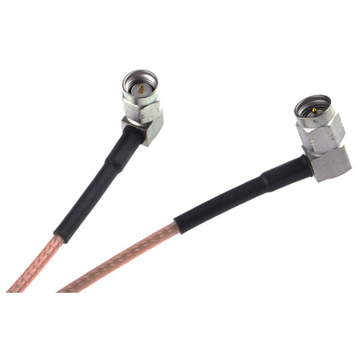 Radiall Male SMA to Male SMA Coaxial Cable, 500mm, RG316 Coaxial, Terminated