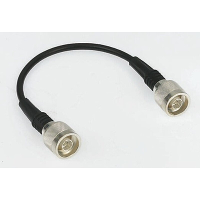 Mobilemark Male N Type to Male N Type Coaxial Cable, 3m, RF195 Coaxial, Terminated