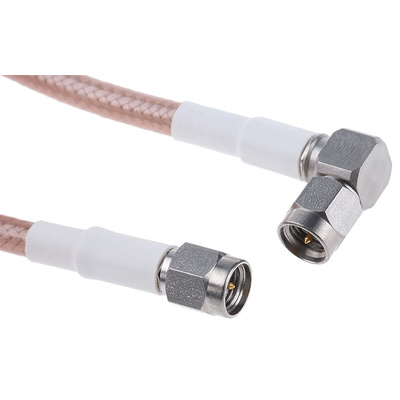 Atem Male SMA to Male SMA Coaxial Cable, 500mm, RG142B Coaxial, Terminated