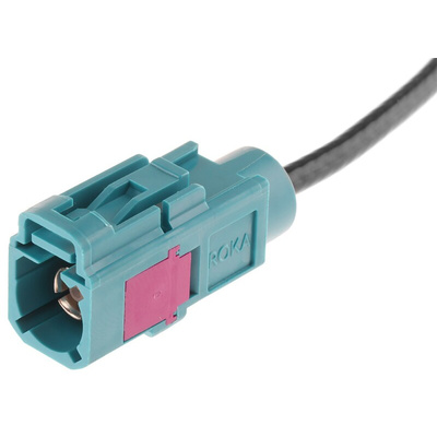 IMS Male SMB to Coaxial Cable, 500mm, RG174 Coaxial, Terminated