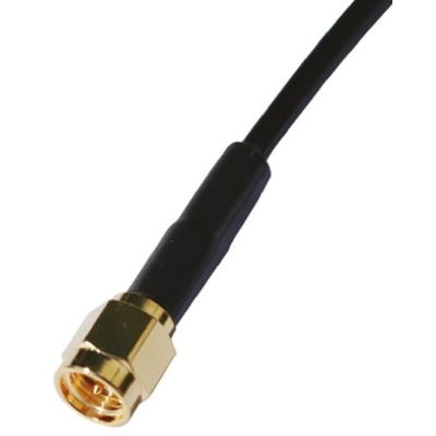 Crystek RG 174 Series Male SMA to Male SMA Coaxial Cable, 304.8mm, RG174 Coaxial, Terminated