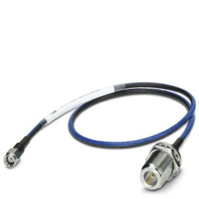 Phoenix Contact Female N Type to Male RP-SMA Coaxial Cable, Terminated