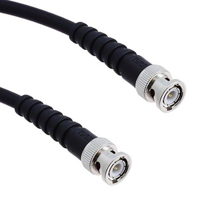Cinch 415 Series Male BNC to Male BNC Coaxial Cable, 609.6mm, RG59 Coaxial, Terminated