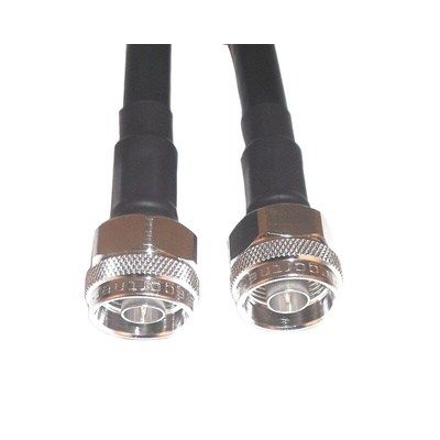 Telegartner Male N Type to Male N Type Coaxial Cable, 2.5m, RG214 Coaxial, Terminated