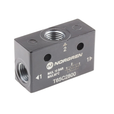 Norgren T65C series 10 bar Pneumatic Logic Controller with OR function