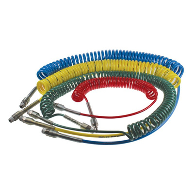 Legris 2m, Polyurethane Recoil Hose, with R 1/4 connector