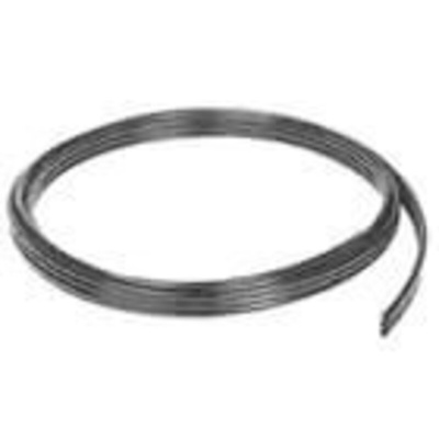 Polyurethane flat tubing 2 core 4mm 10m roll black