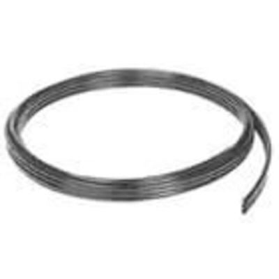 Polyurethane flat tubing 2 core 6mm 10m roll black