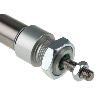 RS PRO Pneumatic Roundline Cylinder - 20mm Bore, 100mm Stroke, ISO 6432 Series, Double Acting