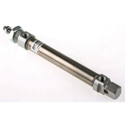 RS PRO Pneumatic Roundline Cylinder - 20mm Bore, 100mm Stroke, ISO 6432 Series, Double Acting