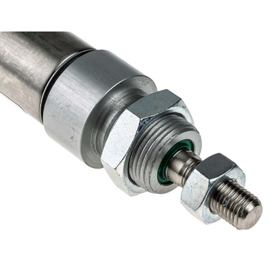 RS PRO Pneumatic Piston Rod Cylinder - 25mm Bore, 50mm Stroke, ISO 6432 Series, Double Acting