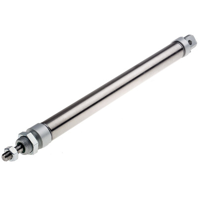 RS PRO Pneumatic Roundline Cylinder - 25mm Bore, 250mm Stroke, ISO 6432 Series, Double Acting