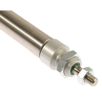 RS PRO Pneumatic Roundline Cylinder - 25mm Bore, 200mm Stroke, ISO 6432 Series, Double Acting