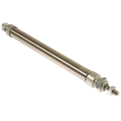 RS PRO Pneumatic Roundline Cylinder - 25mm Bore, 200mm Stroke, ISO 6432 Series, Double Acting