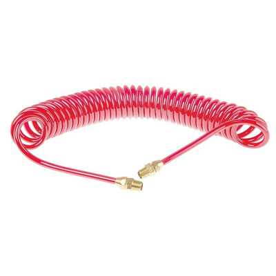 RS PRO 4m, Polyurethane Recoil Hose, with R 1/4 connector