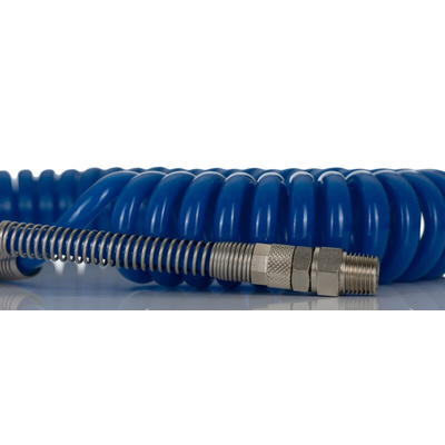 RS PRO 4m, Polyurethane Recoil Hose, with R 1/4 connector