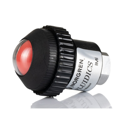 IMI Norgren Green, Red Panel Mounting Visual Indicator, 8.6bar, G 1/8 inlet port, 30mm mount hole