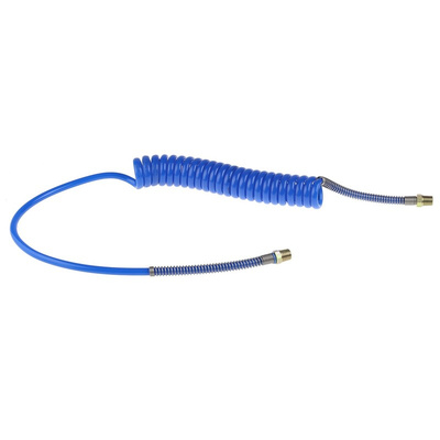 RS PRO 2m, Polyurethane Recoil Hose, with BSPT 1/4" Male connector