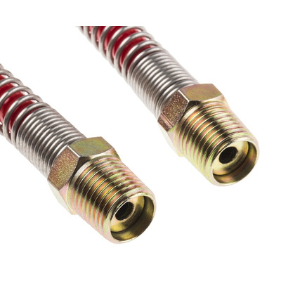 RS PRO 4m, Polyurethane Recoil Hose, with BSPT 1/4" Male connector