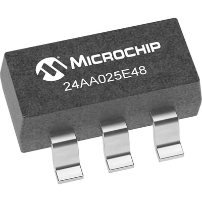 Microchip 24AA025E48T-I/SN, 2kbit EEPROM Memory Chip 8-Pin SOIC