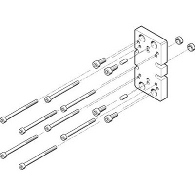 Festo Adapter HAPG-76, For Use With Pneumatic Cylinder & Actuator