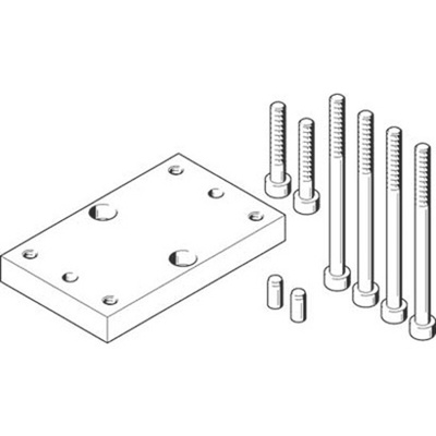 Festo Adapter HAPG-SD2-49, For Use With Pneumatic Cylinder & Actuator
