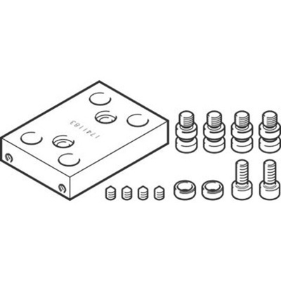 Festo Adapter DHAA-G-Q11-20-B11-20, For Use With Pneumatic Cylinder & Actuator