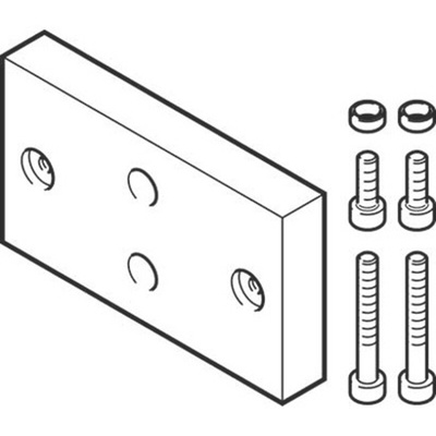 Festo Adapter DHAA-G-Q11-35-B6-25-60/80, For Use With Pneumatic Cylinder & Actuator
