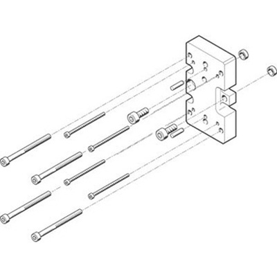 Festo Adapter HAPG-75, For Use With Pneumatic Cylinder & Actuator