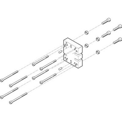 Festo Adapter HAPG-78, For Use With Pneumatic Cylinder & Actuator