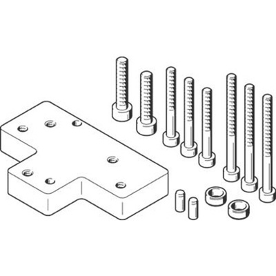 Festo Adapter HAPG-98, For Use With Pneumatic Cylinder & Actuator