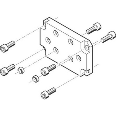 Festo Adapter HAPS-5, For Use With Pneumatic Cylinder & Actuator