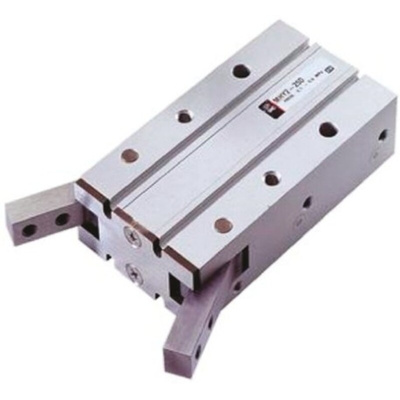 SMC 2 Finger Double Action Pneumatic Gripper, MHY2-16D2, Angle Gripping Type