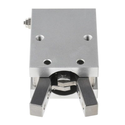 SMC 2 Finger Double Action Pneumatic Gripper, MHC2-20D, Angle Gripping Type