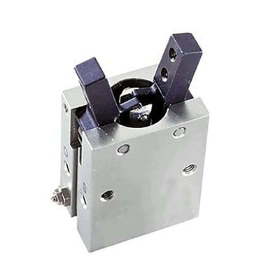 SMC 2 Finger Single Action Pneumatic Gripper, MHCM2-7S, Angle Gripping Type